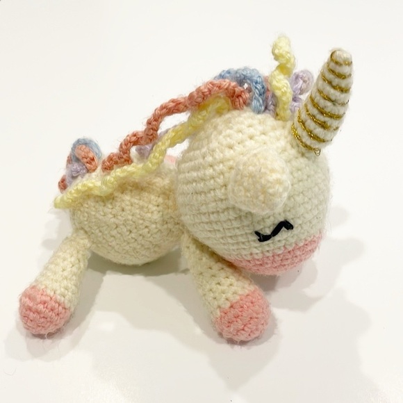 Crochet Unicorn Plush Toy - Picture 2 of 3